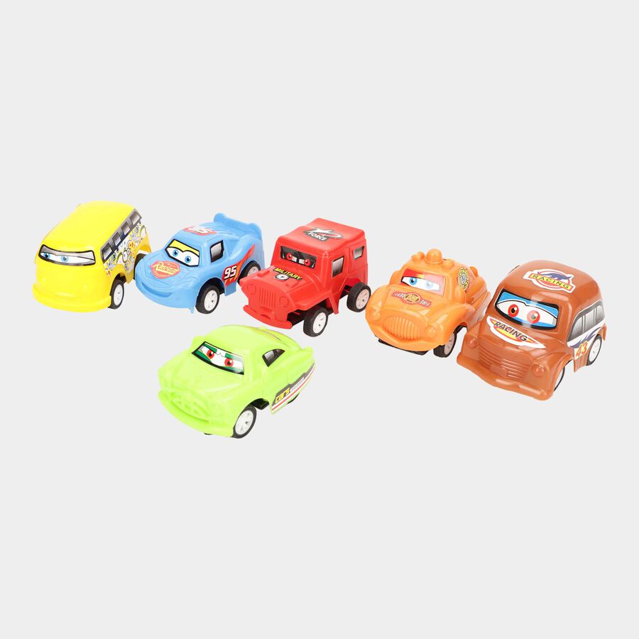 Pull Back Car, Set of 6, , large