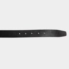 Men's Black Leather Casual Belt, , small image number null
