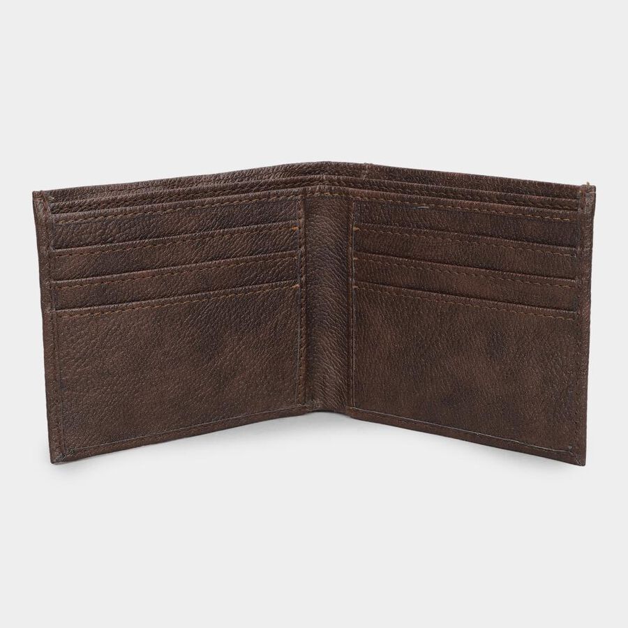 Men's Brown Pu Wallet, , large