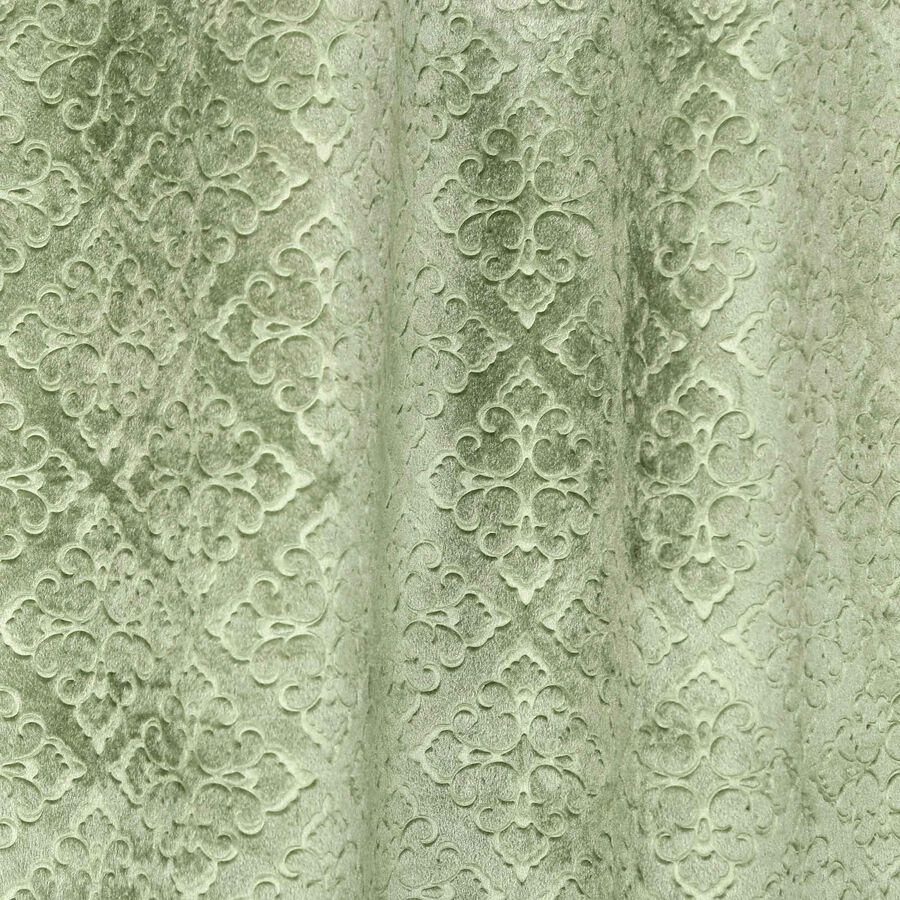 7ft. Green Velvet Door Curtain, , large image number null