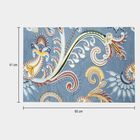 110 GSM Blue Microfiber Double Bedsheet, , small image number null