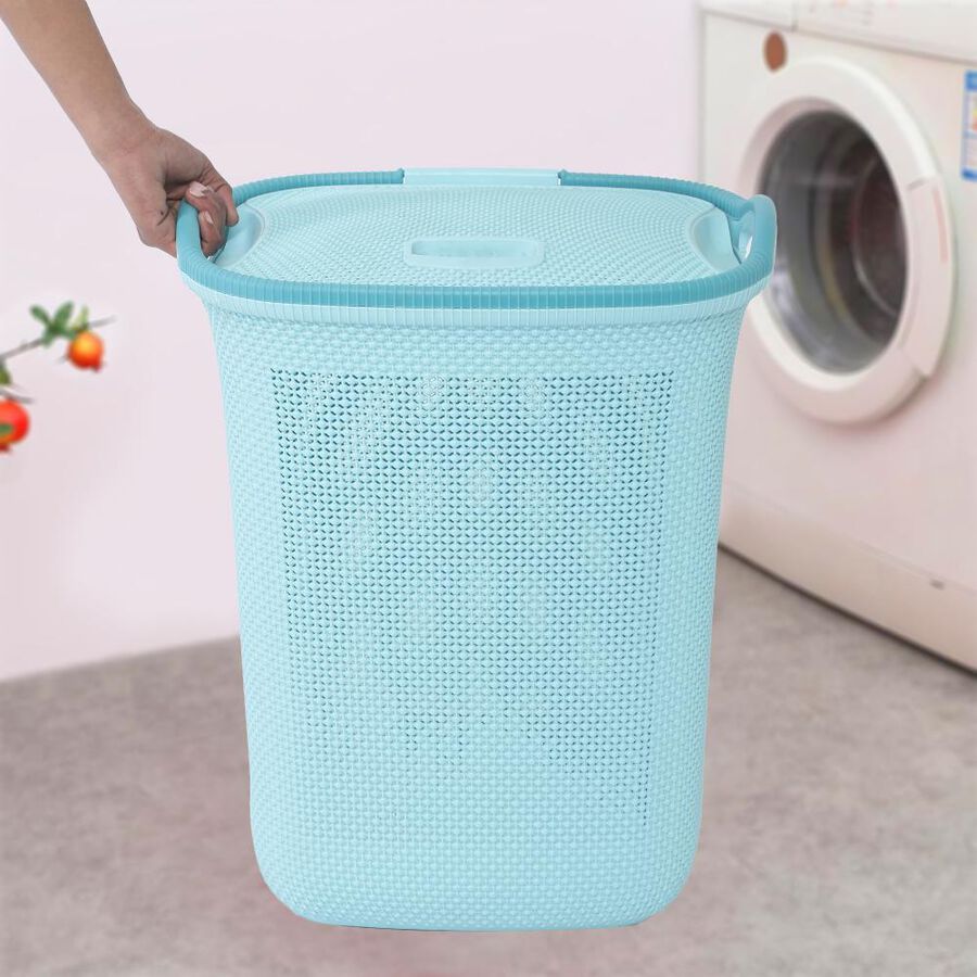54 L Plastic Laundry Basket, , large image number null