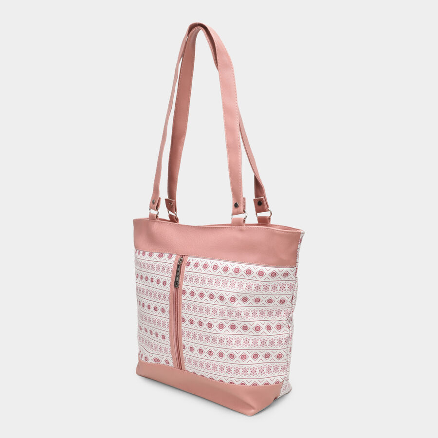 Pink Printed Hand Bag, , large image number null