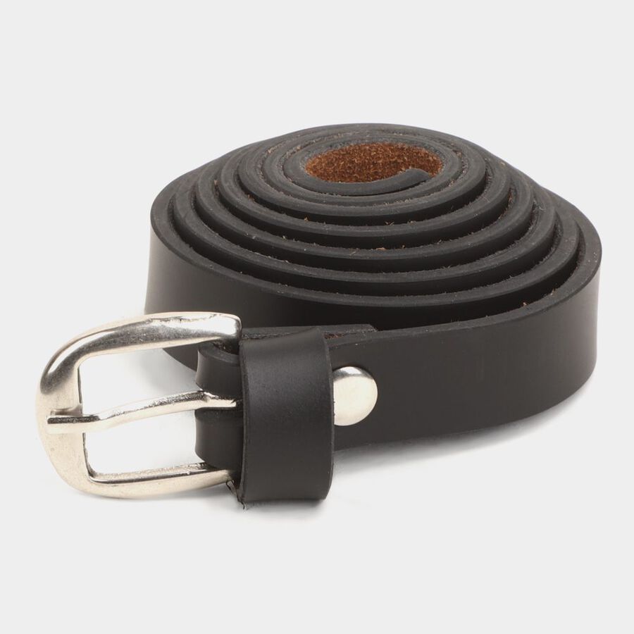 Women's Black Polyurethane Belt, , large image number null