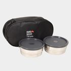 Steel Lunch Box - 2 Cotainers With 1 Bag, , small image number null