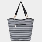 Women's Black Polyurethane Tote Bag, , small image number null