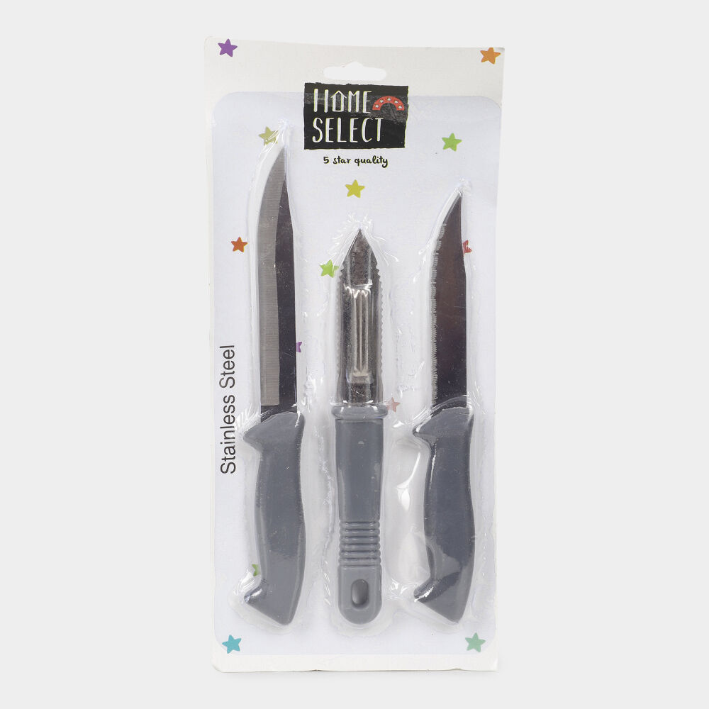 Steel Knife & Peeler Set of 3 Steel Knife & Peeler Set of 3