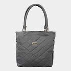 Women's Grey Polyurethane Tote Bag, , small image number null