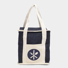 Dark Blue Jute Lunch Bag, , small image number null