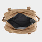 Women's Beige Polyurethane Hand Bag, , small