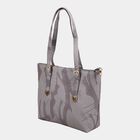 Women's Grey Polyurethane Hand Bag, , small image number null