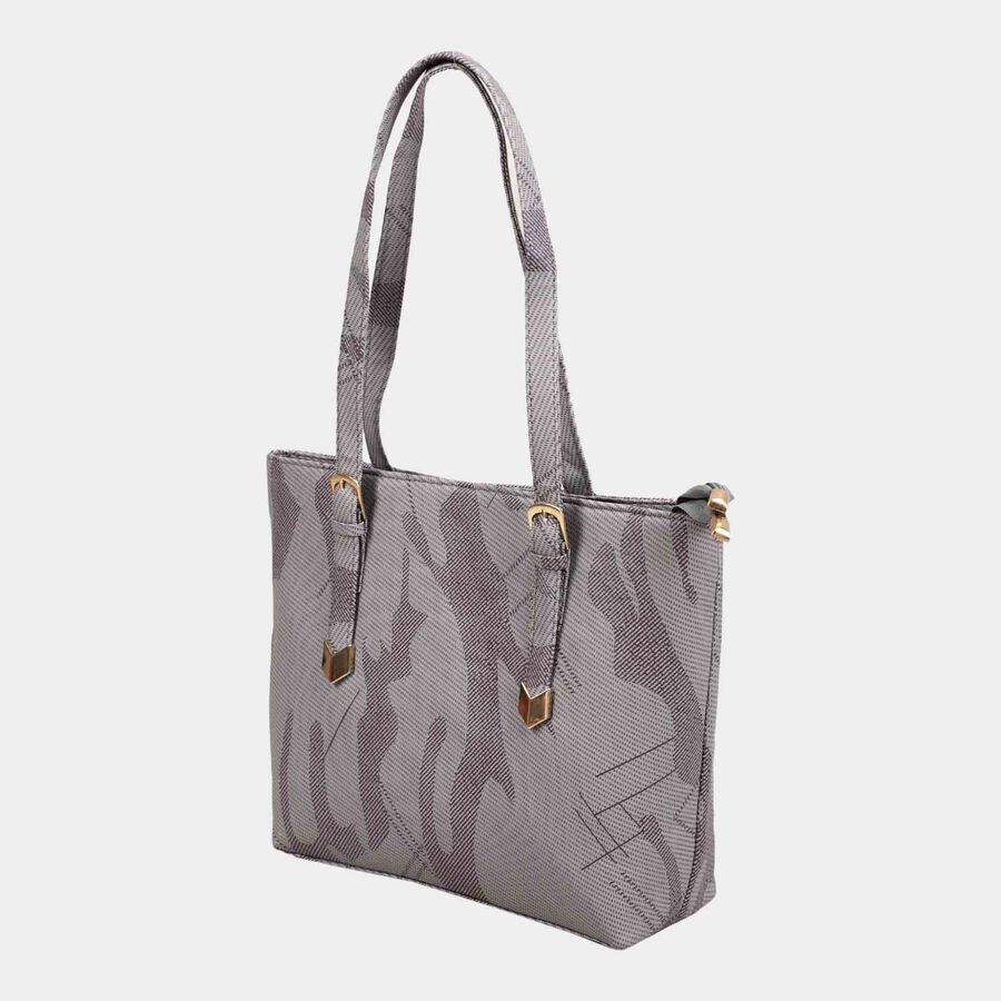 Women's Grey Polyurethane Hand Bag, , large image number null