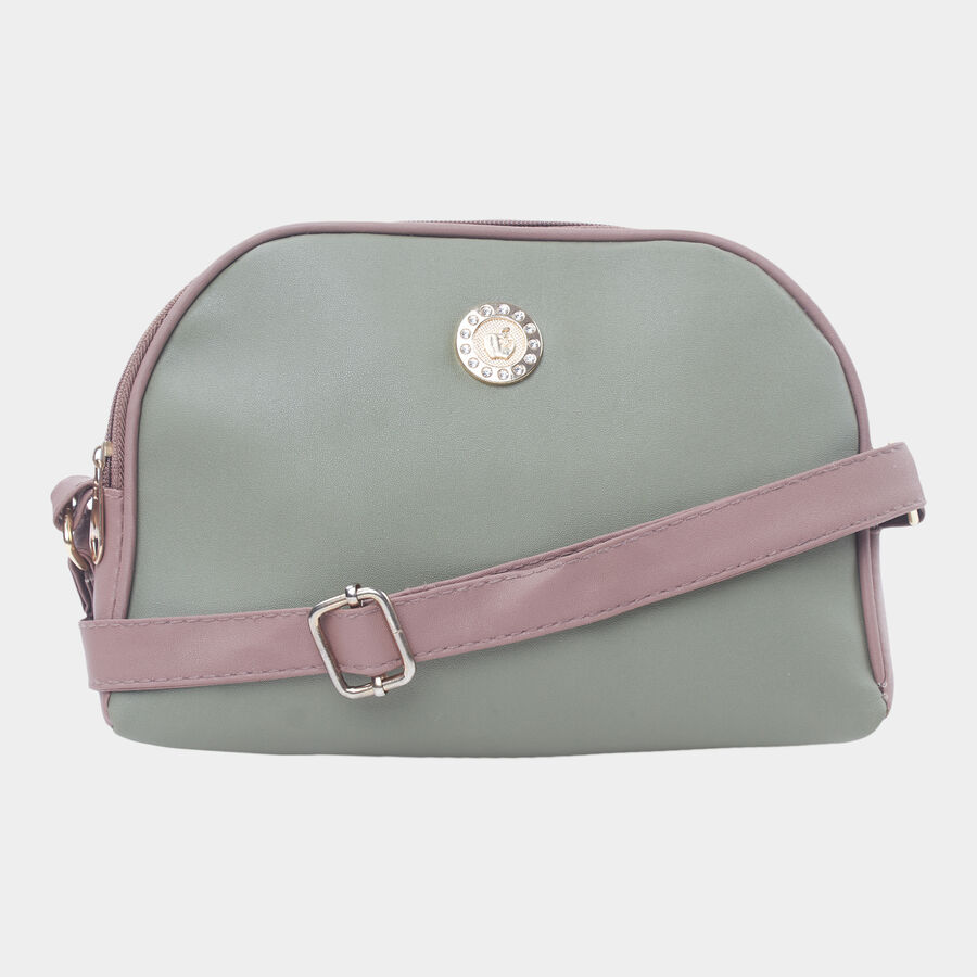 Women's Polyurethane Zipper Handbag, , large image number null
