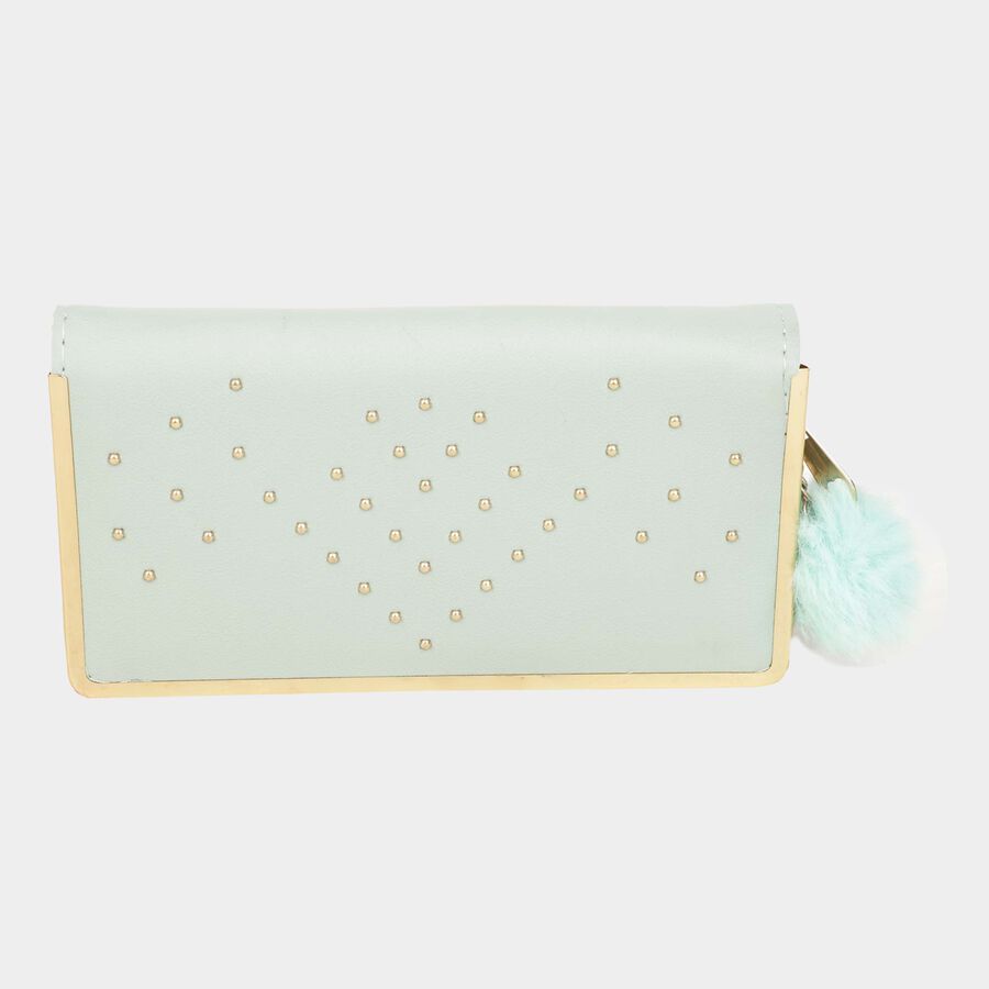 Women's Polyurethane Zipper Hand Pouch, , large image number null
