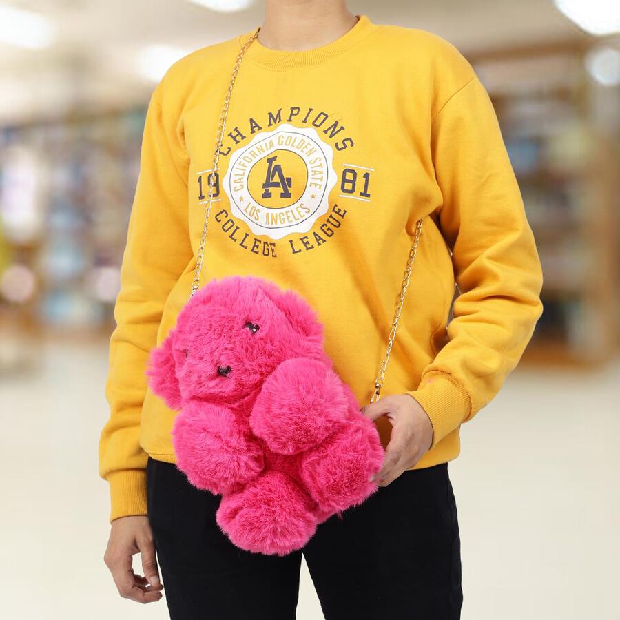 Kid's Pink Nylon And Polyester Bag, , large image number null