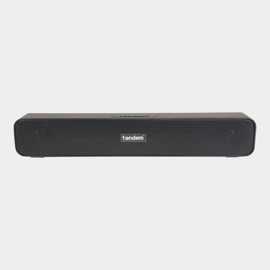 Plastic Speaker, Black, 400 mm X 90 mm X 123 mm, 2000 mAH, 10 W RMS, , large image number null
