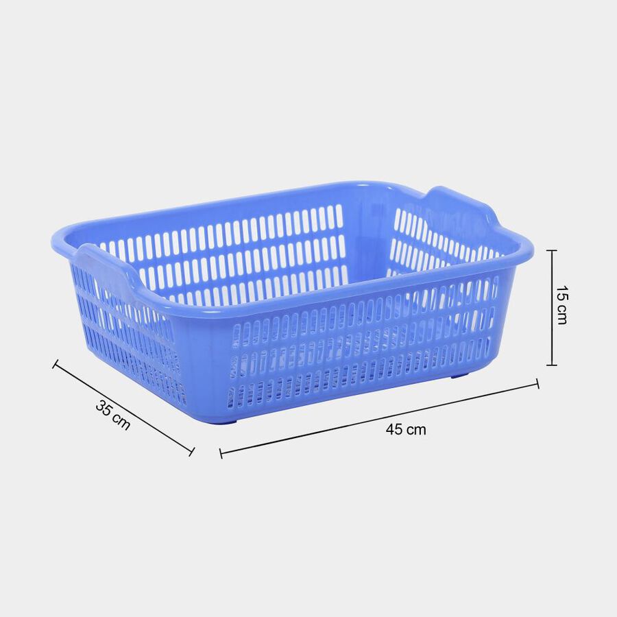 Blue Plastic Basket, , large
