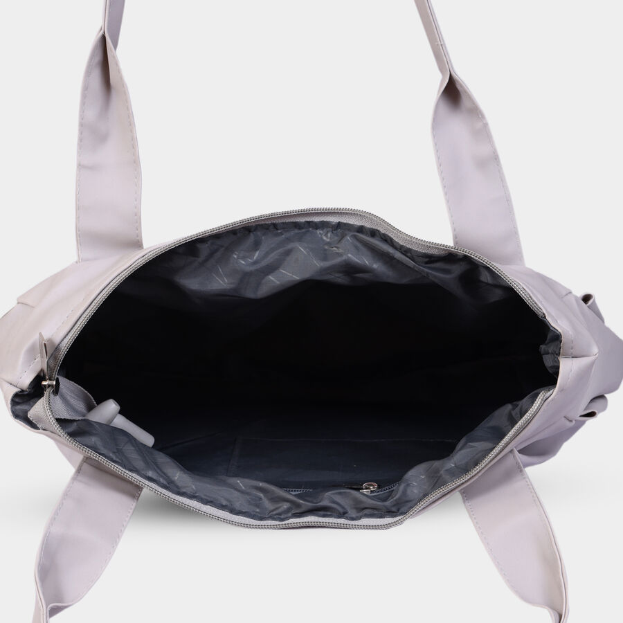 Women Printed Grey Hobo Bag, , large image number null