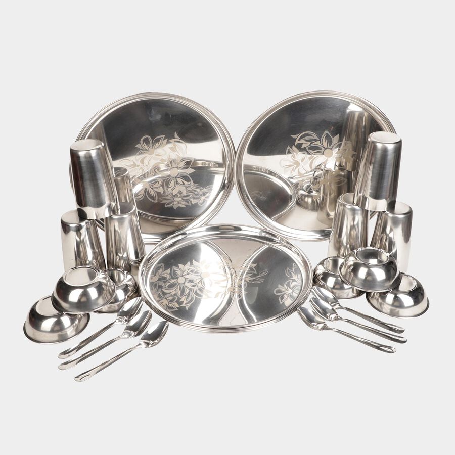 Steel Dinner Set 24 Pcs, , large image number null