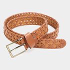 Men's Tan Polyurethane Casual Belt, , small image number null