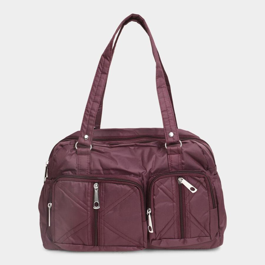 Women's Purple Fabric Hand Bag, , large image number null