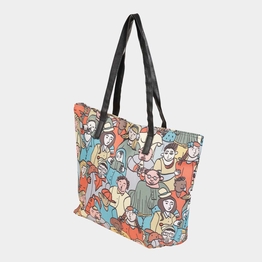 Women's Printed Fabric-Polyester Hobo Bag, Medium, , large image number null