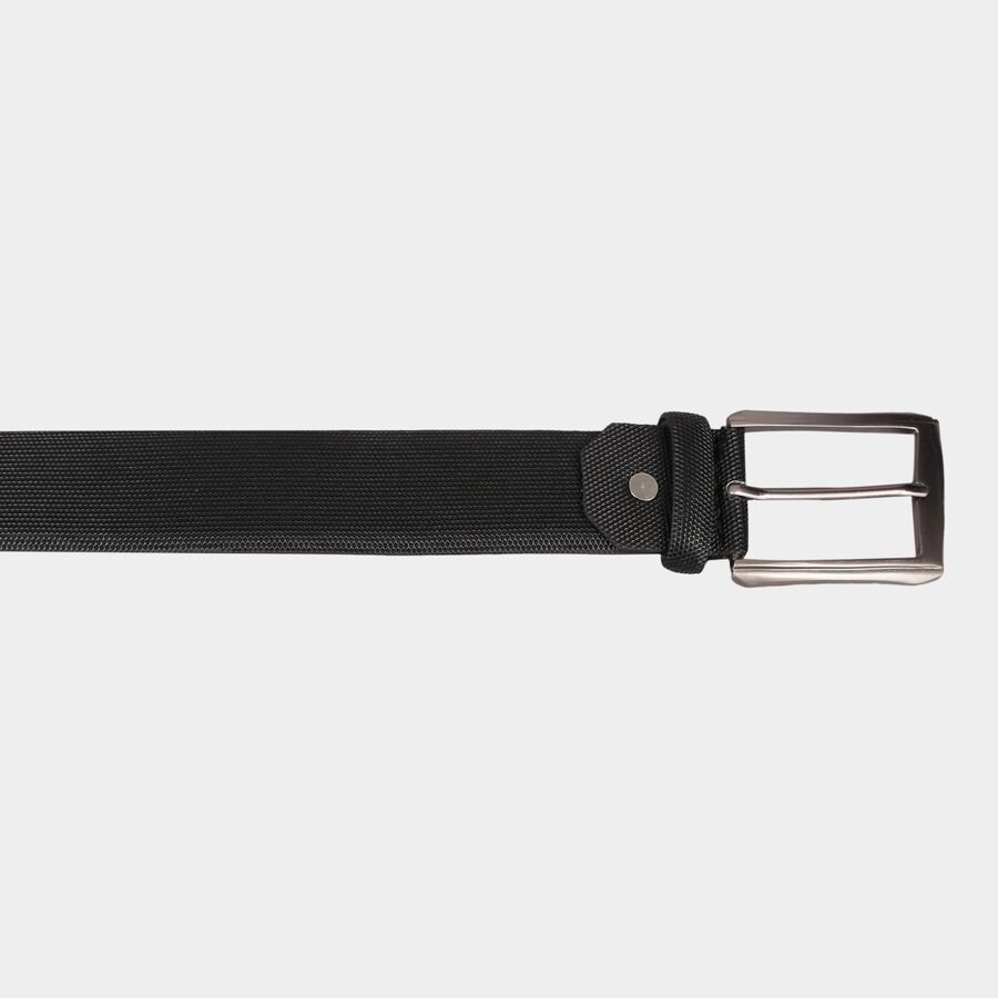 Men's Black Polyurethane Casual Belt, , large image number null