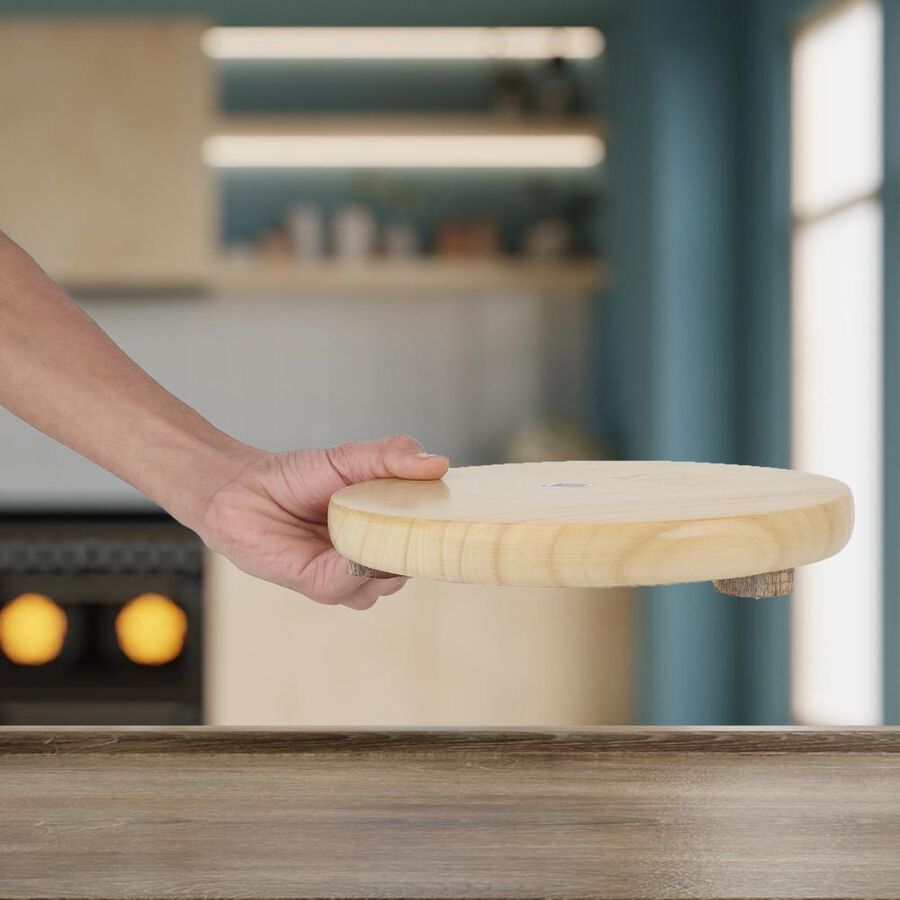 Wooden Rolling Pin Board (Chakla), , large image number null