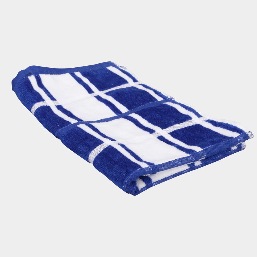 390 GSM Blue Cotton Hand Towel, , large image number null