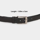 Men's Black Polyurethane Formal Belt, , small image number null