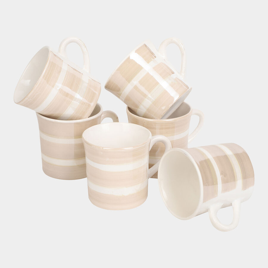 120 ml Stoneware Cup, Set of 6, , large image number null