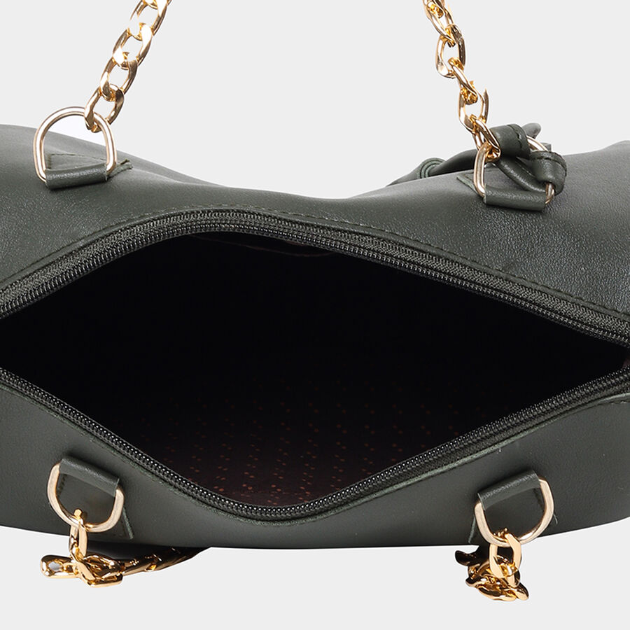 Women Embellished Olive Sling Bag, , large image number null