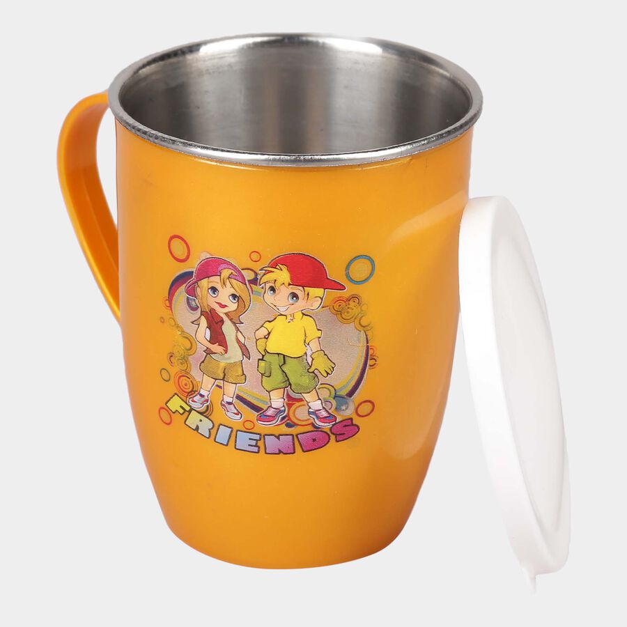 Plastic and Steel Mug, 225 ml, Microwave Safe, , large image number null