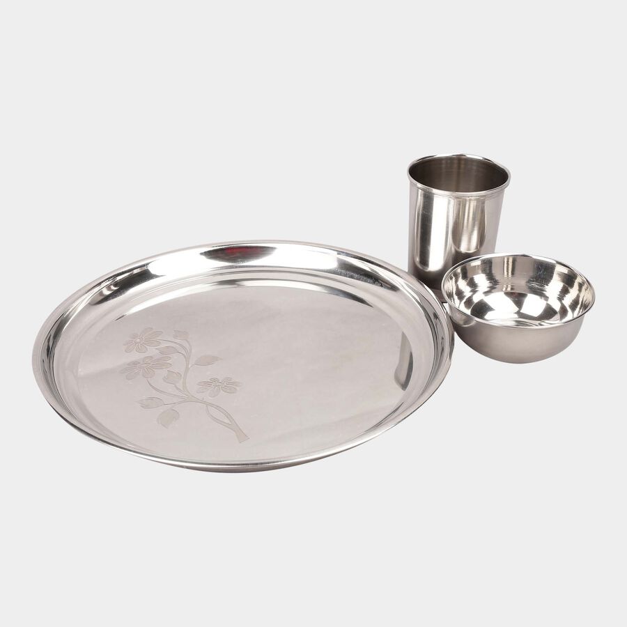 3 Pcs. Stainless Steel Meal Set, , large image number null
