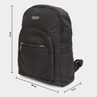 Women's Black Fabric Backpack, , small image number null