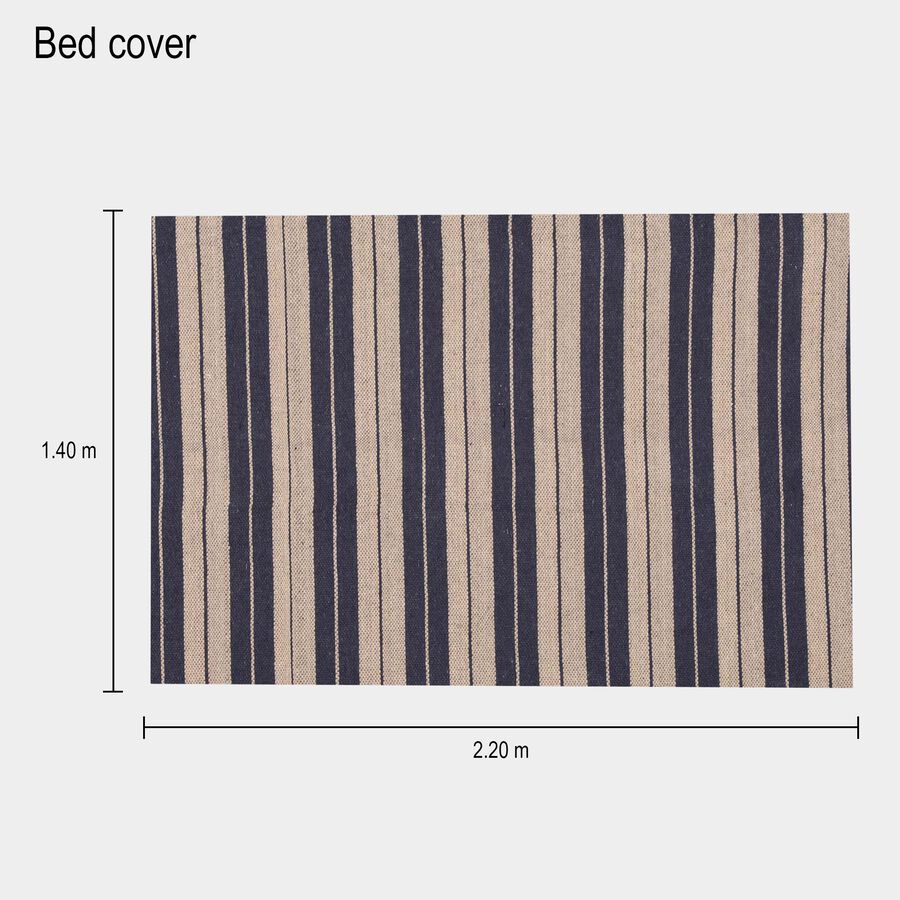 Blue Microfiber Bedcover, , large image number null