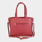 Women's Polyurethane Satchel, Quilted, Medium Size, , small image number null