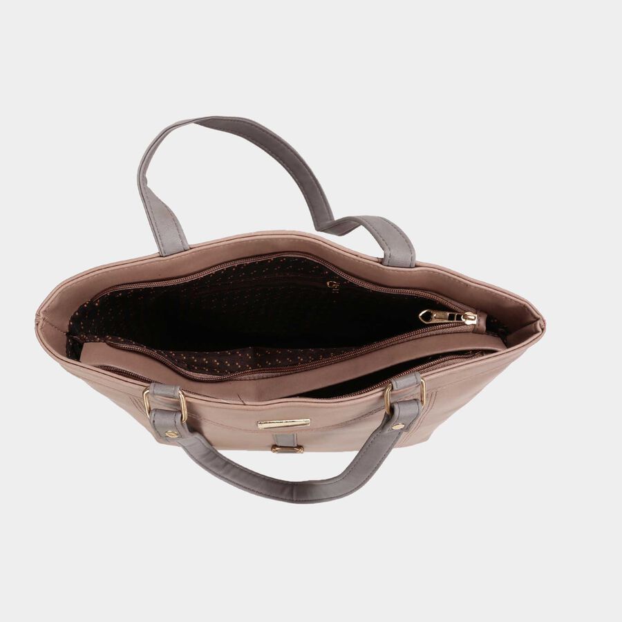 Women's Grey Polyurethane Hand Bag, , large image number null
