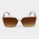 Kid's Brown Plastic Sunglass, , small