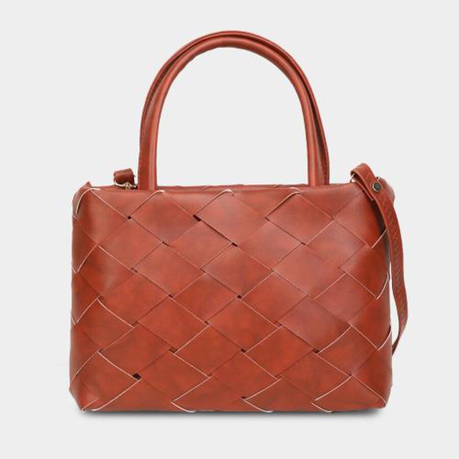Women's Tan Polyurethane Sling Bag, , large image number null