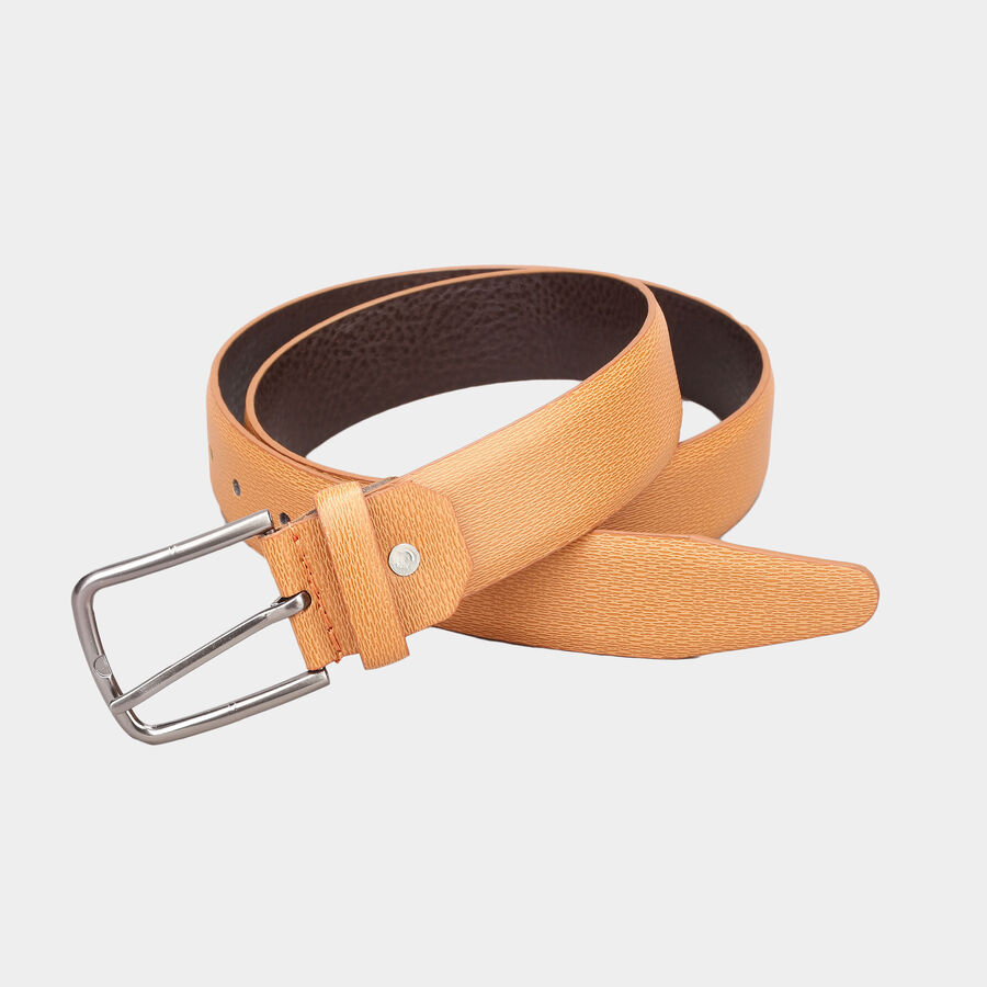 Men's Polyurethane Casual Belt, Size 36, Textured, , large image number null