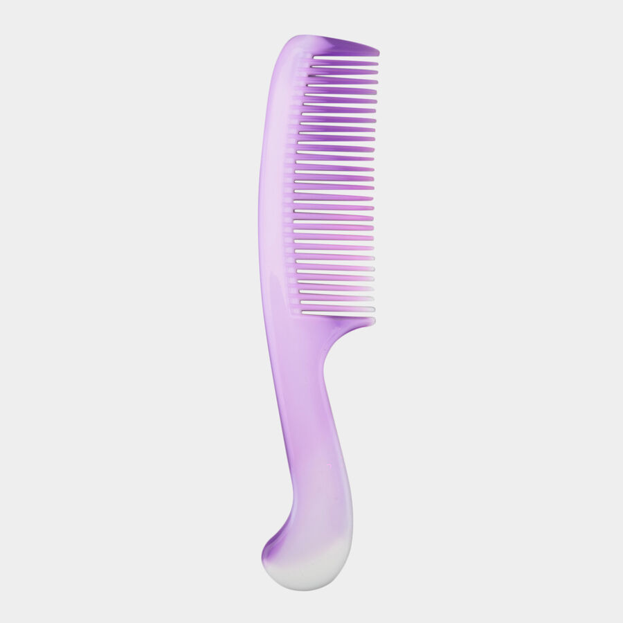 Plastic Hair Comb, Set of 6 - Colour/Design May Vary, , large image number null