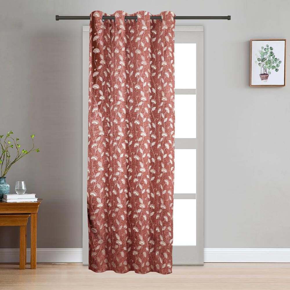 Home Beautiful                         7ft. Maroon Polyester Curtain