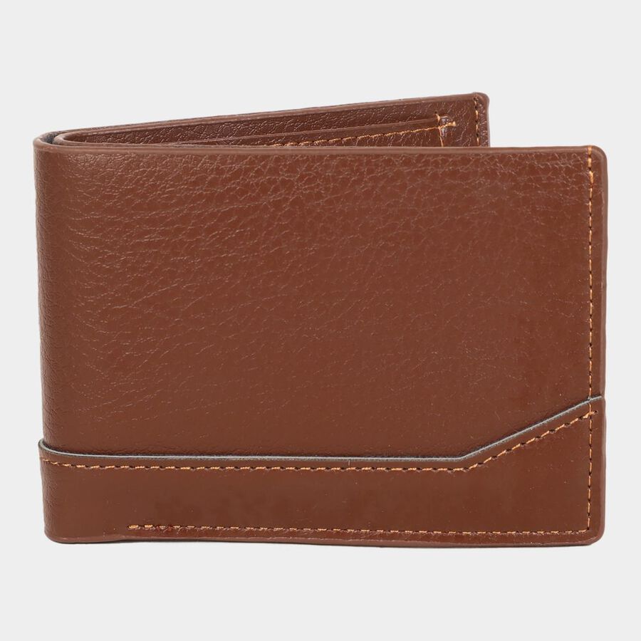 Men's Tan Polyurethane Wallet, , large image number null