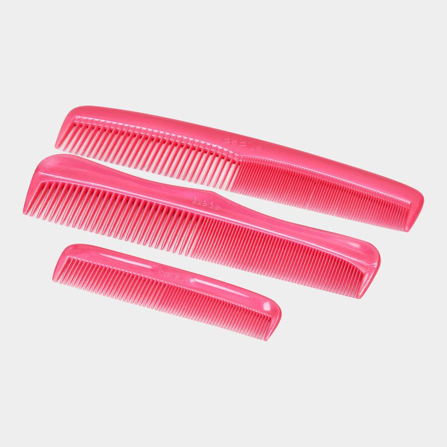 Plastic Hair Comb, Set of 4, , large image number null