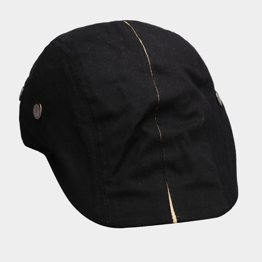 Black Men Tennis Cap, , large image number null