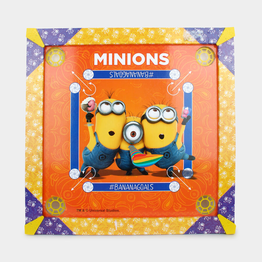 Minion Carrom Board With 19 Coins & Striker (20 in.), , large image number null