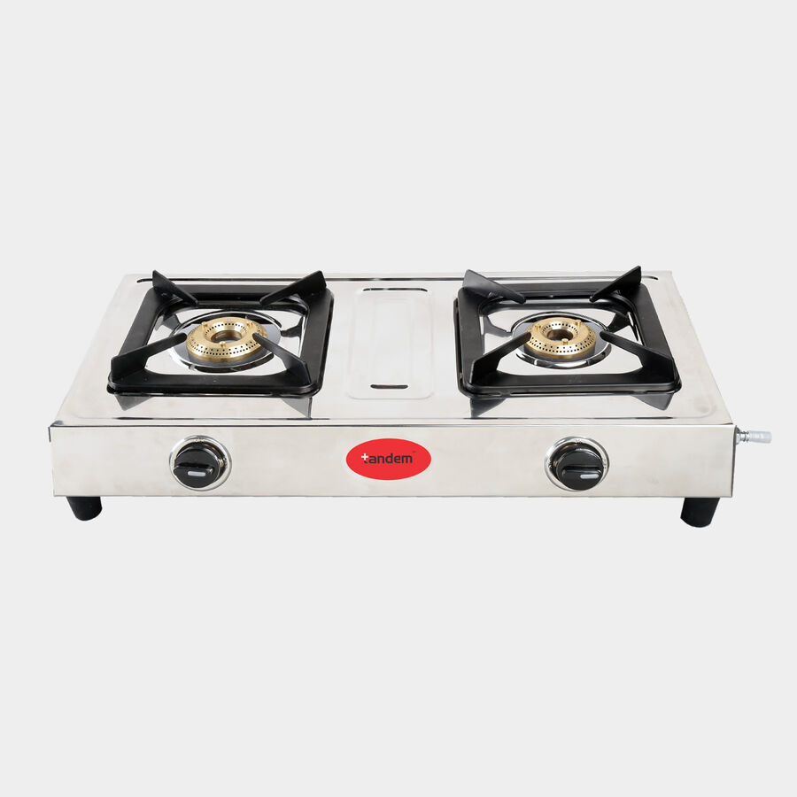 Gas Stove Stainless Steel 2 Burner, , large image number null