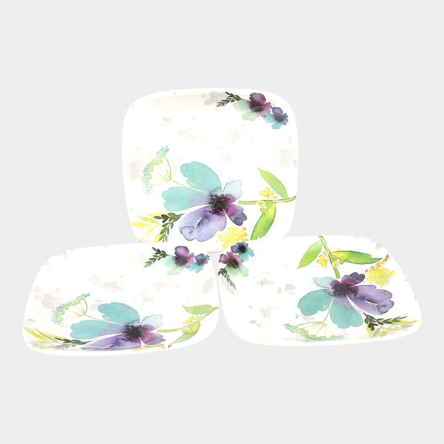 Melamine Snack Plate Set of 3, , large image number null