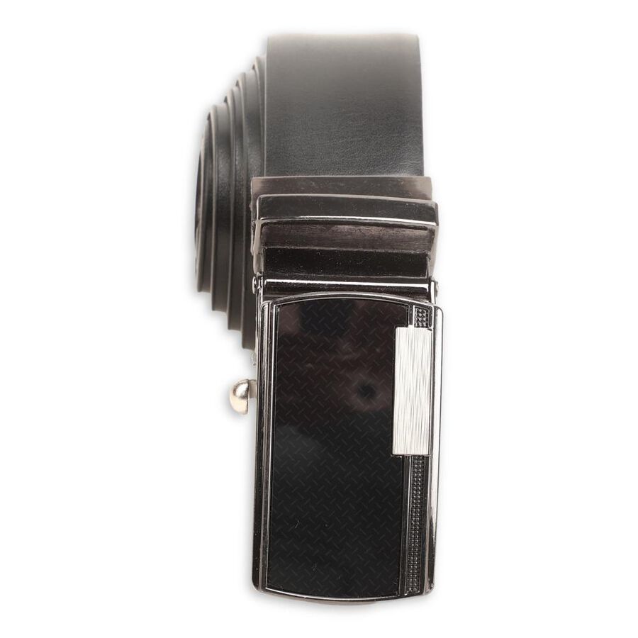 Men's Black Polyurethane Formal Belt, 38 in. Waist, , large image number null